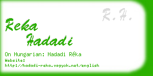 reka hadadi business card